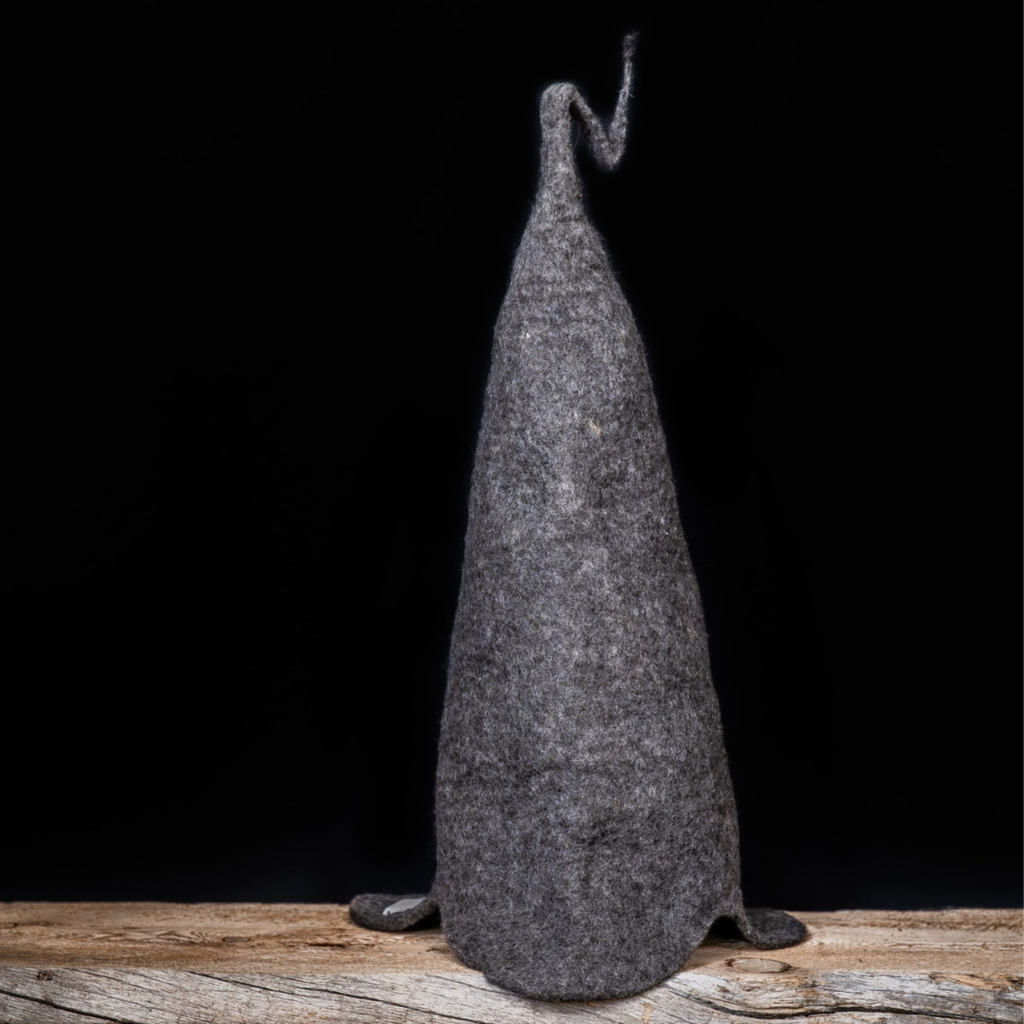 Savu saunahattu 100 % lampaanvillaa, ei väriaineita eikä lisäaineita